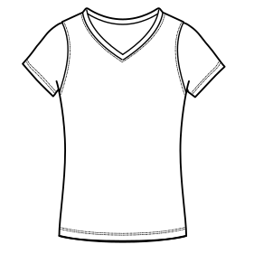 Fashion sewing patterns for LADIES T-Shirts Regular T-Shirt 7577